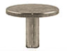 Low profile aluminum grade SEM pin stub 12.7 diameter with 1mm height for FEI or TESCAN Systems