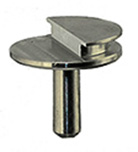Low profile aluminum grade SEM pin stub 12.7 diameter with 90º of pre-tilt for FEI or TESCAN Systems.