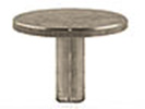 Low profile Zeiss aluminum grade pin stub 12.7 ∅diameter with 1mm height, short pin.