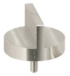 Double 90 degree angled SEM pin stub 25.4 diameter standard pin aluminium