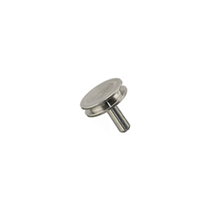 SEM pin stub Ø12.7 diameter top, standard pin, stainless steel AISI 316L, pkg/10