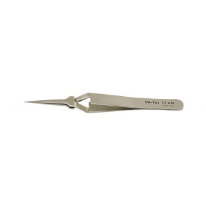 EM-Tec 5X.AM high precision reverse tweezers, style 5, extra fine straight  tips, anti-magnetic stainless steel - Rave Scientific