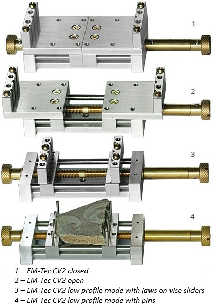 large centering vise with text
