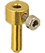 rs mn 12 000117 MtoN EM Tec GR2 needle tube sample holder for up to2mm gold plated brass