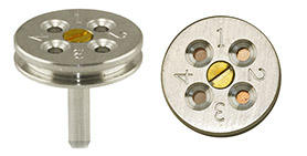 TEM grid holde securely holds up to 4 TEM grids pin