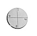 Engraved SEM pin stub 12.7 diameter with 4 numbered fields aluminium
