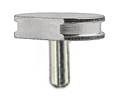 SEM pin stub 12.7 diameter top with flat standard pin aluminium