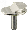 rs mn 10 002115 Low profile SEM pin stub 12 diameter with 35 degree for FEI FIB aluminium