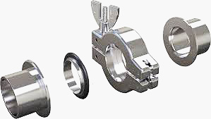 rs mn EM Tec KF NW vacuum flange connection hardware